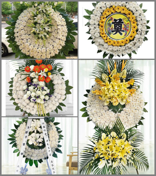 湖北武汉市新洲区汪集街道邱贤村花圈速递